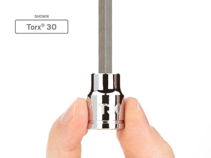 TEKTON 3/8 Inch Drive x T45 Long Torx Bit Socket | SHB14445 - Image 3